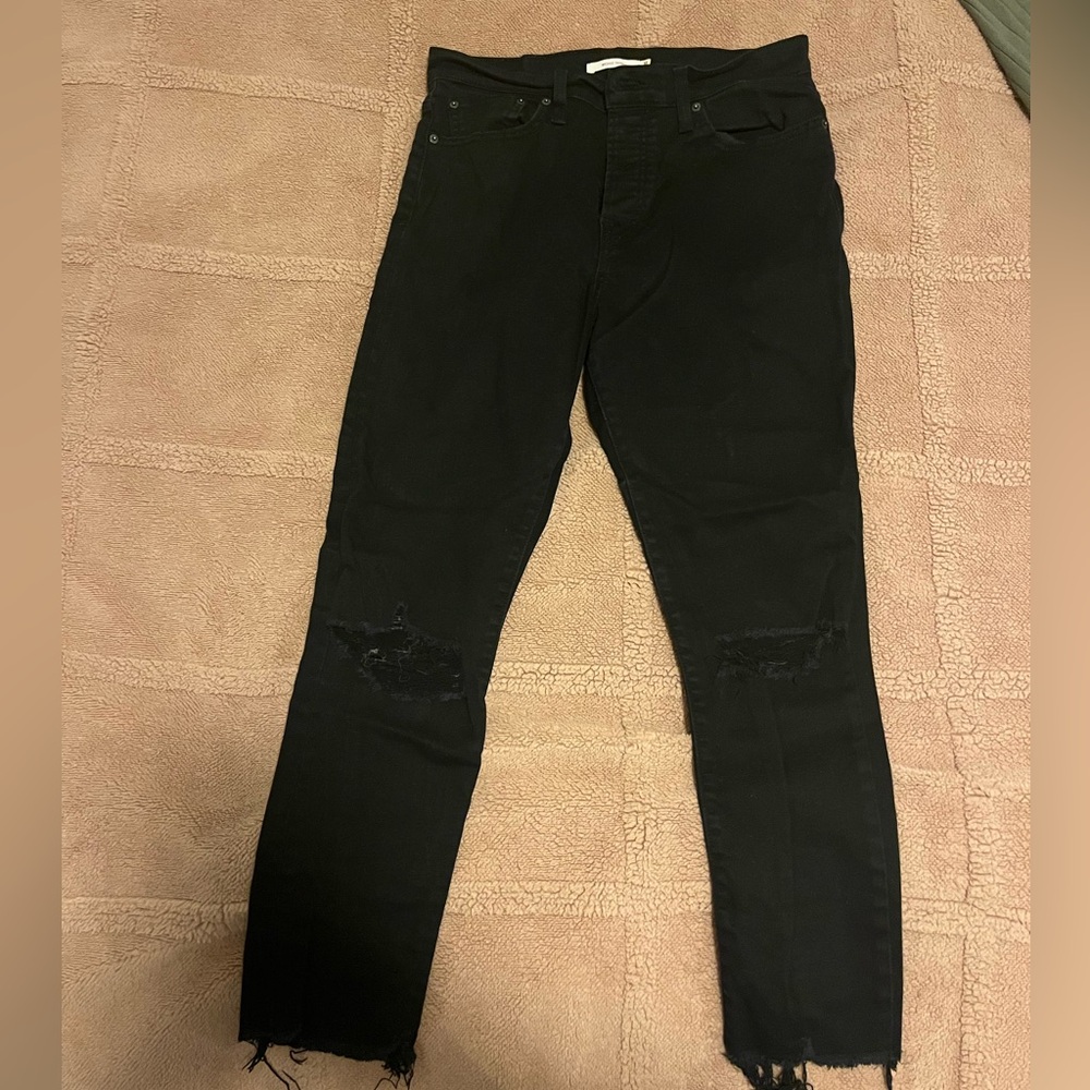 Levi’s Black Wedgie Skinny Jeans